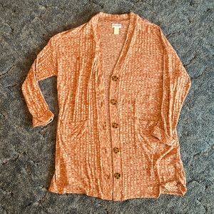 XXL burnt orange cardigan